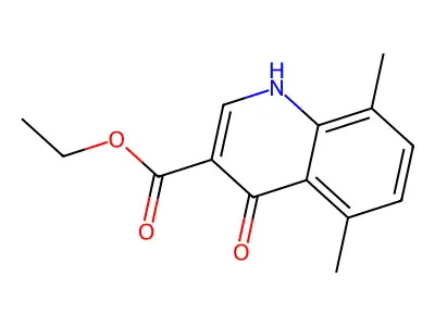 4-Hydroxy-5,8-dimethylquinoline-3-carboxylic acid ethyl ester structure