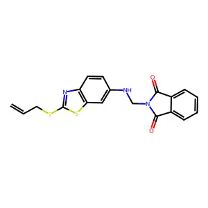 2-[[(2-prop-2-enylsulfanyl-1,3-benzothiazol-6-yl)amino]methy structure
