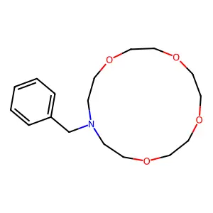13-(Phenylmethyl)-1,4,7,10-tetraoxa-13-azacyclopentadecane structure