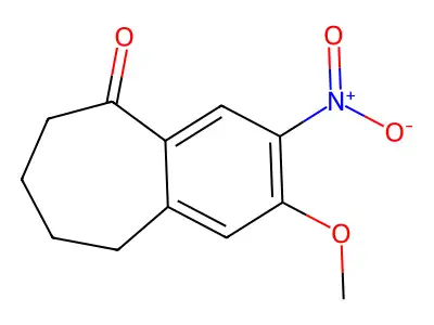2-Methoxy-3-nitro-6,7,8,9-tetrahydrobenzo[7]annulen-5-one structure