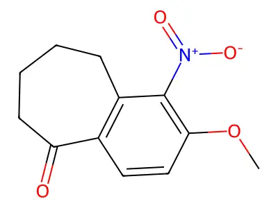 2-Methoxy-1-nitro-6,7,8,9-tetrahydrobenzo[7]annulen-5-one structure