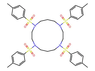 1,4,8,11-Tetratosyl-1,4,8,11-tetraazacyclotetradecane structure
