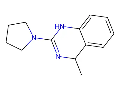 1,4-Dihydro-4-methyl-2-(1-pyrrolidinyl)quinazoline structure