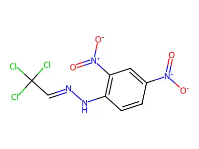 2,4-dinitro-N-(2,2,2-trichloroethylideneamino)aniline structure