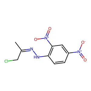 1-(1-Chloropropan-2-ylidene)-2-(2,4-dinitrophenyl)hydrazine structure