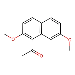 1-Acetyl-2,7-dimethoxynaphthalene structure