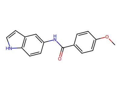 N-(1H-indol-5-yl)-4-methoxybenzamide structure