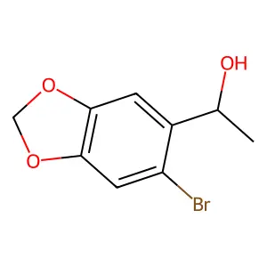 1-(6-Bromo-1,3-benzodioxol-5-yl)ethanol structure