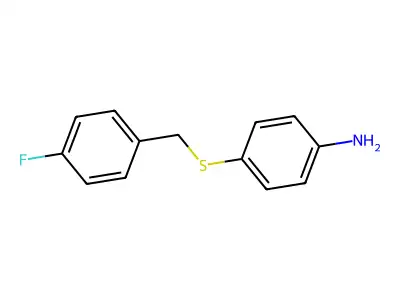4-[(4-Fluorobenzyl)sulfanyl]aniline structure