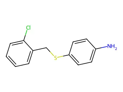 4-[(2-Chlorophenyl)methylsulfanyl]aniline structure