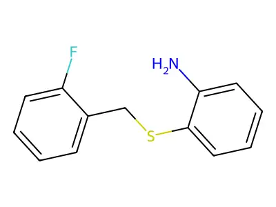 2-[(2-Fluorophenyl)methylsulfanyl]aniline structure