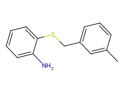 2-[(3-Methylphenyl)methylsulfanyl]aniline structure