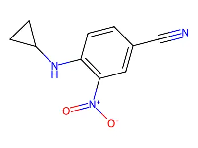 4-(Cyclopropylamino)-3-nitrobenzonitrile structure