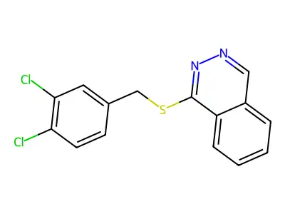1-((3,4-Dichlorobenzyl)thio)phthalazine structure