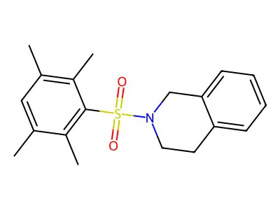 2-[(2,3,5,6-Tetramethylphenyl)sulfonyl]-1,2,3,4-tetrahydroisoquinoline structure