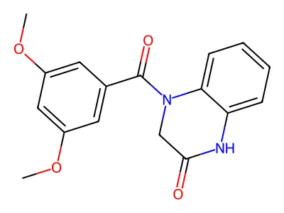 4-(3,5-Dimethoxybenzoyl)-1,3-dihydroquinoxalin-2-one structure
