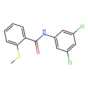N-(3,5-dichlorophenyl)-2-methylsulfanylbenzamide structure