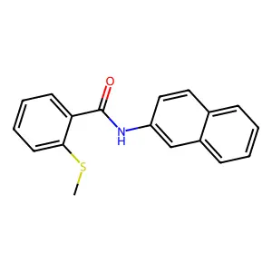 2-methylsulfanyl-N-naphthalen-2-ylbenzamide structure