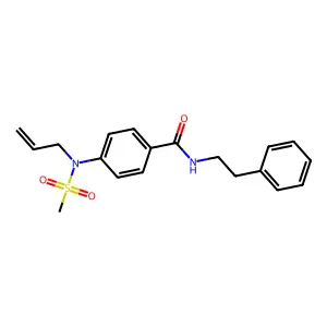 4-[allyl(methylsulfonyl)amino]-N-(2-phenylethyl)benzamide structure