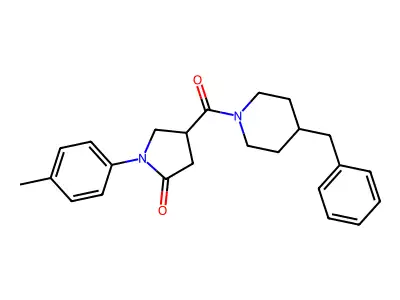 4-(4-Benzylpiperidine-1-carbonyl)-1-(4-methylphenyl)pyrrolidin-2-one structure