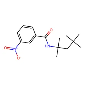 3-nitro-N-(2,4,4-trimethylpentan-2-yl)benzamide structure
