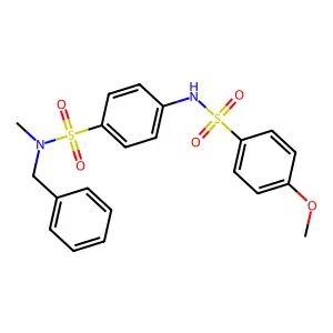 N-benzyl-4-[(4-methoxyphenyl)sulfonylamino]-N-methylbenzenesulfonamide structure