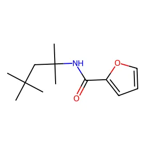 N-(2,4,4-trimethylpentan-2-yl)furan-2-carboxamide structure