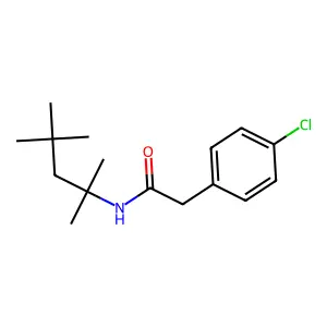2-(4-chlorophenyl)-N-(2,4,4-trimethylpentan-2-yl)acetamide structure
