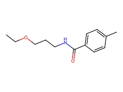 N-(3-ethoxypropyl)-4-methylbenzamide structure
