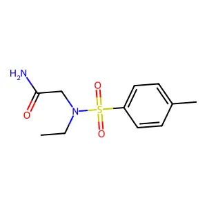 2-[Ethyl-(4-methylphenyl)sulfonylamino]acetamide structure