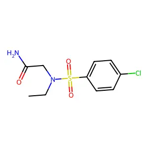 2-[(4-Chlorophenyl)sulfonyl-ethylamino]acetamide structure