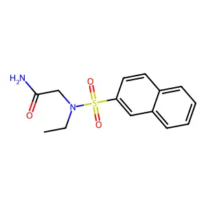 2-[Ethyl(naphthalen-2-ylsulfonyl)amino]acetamide structure