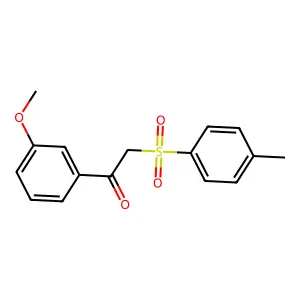 1-(3-Methoxyphenyl)-2-(4-methylphenyl)sulfonylethanone structure