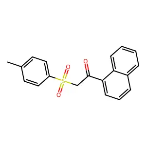 2-(4-Methylphenyl)sulfonyl-1-naphthalen-1-ylethanone structure