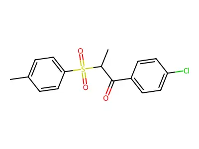 1-(4-Chlorophenyl)-2-(4-methylphenyl)sulfonylpropan-1-one structure