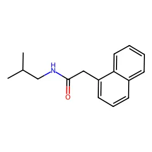 N-isobutyl-2-(1-naphthyl)acetamide structure