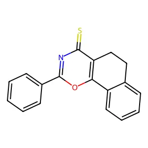 2-Phenyl-5,6-dihydrobenzo[h][1,3]benzoxazine-4-thione structure