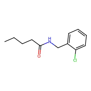N-[(2-chlorophenyl)methyl]pentanamide structure