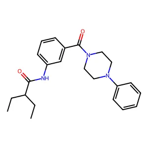 2-ethyl-N-[3-(4-phenylpiperazine-1-carbonyl)phenyl]butanamide structure