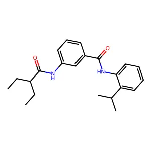 3-(2-ethylbutanoylamino)-N-(2-propan-2-ylphenyl)benzamide structure