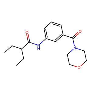2-ethyl-N-[3-(morpholine-4-carbonyl)phenyl]butanamide structure