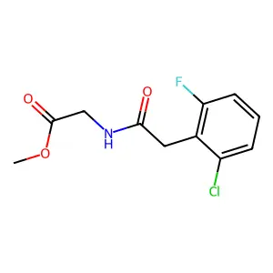 methyl N-[(2-chloro-6-fluorophenyl)acetyl]glycinate structure