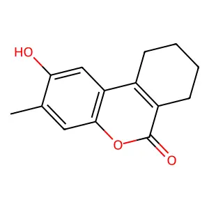 2-hydroxy-3-methyl-7,8,9,10-tetrahydro-6H-benzo[c]chromen-6-one structure