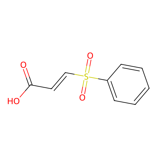 (2E)-3-(benzenesulfonyl)prop-2-enoic acid structure
