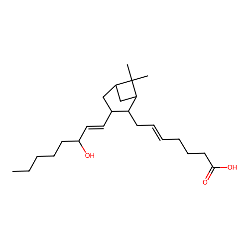 Pinane thromboxane A2 structure