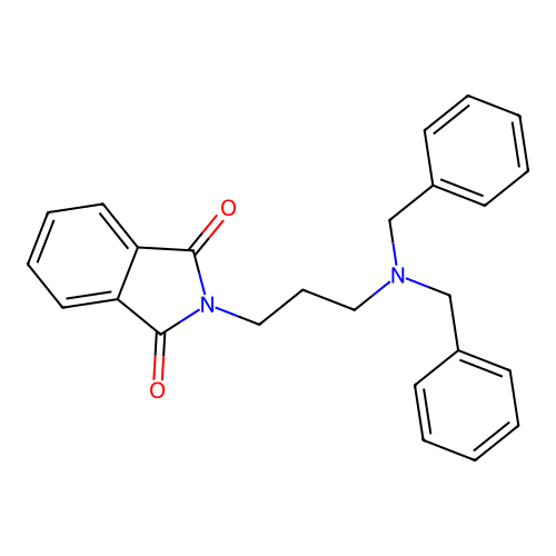 2-[3-(Dibenzylamino)propyl]isoindole-1,3-dione structure