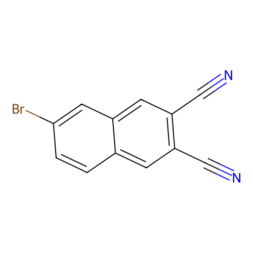 6-Bromo-2,3-dicyanonaphthalene structure