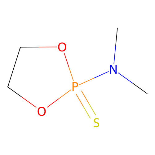 1,3,2-Dioxaphospholan-2-amine, N,N-dimethyl-, 2-sulfide structure