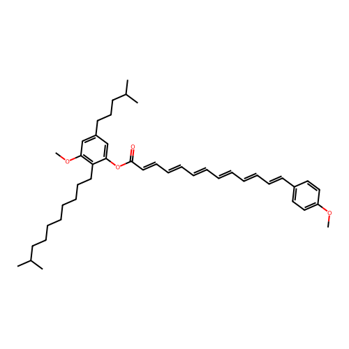 13-2,4,6,8,10,12-tridecahexaenoicacid3-methoxy-2-5- phenylester structure