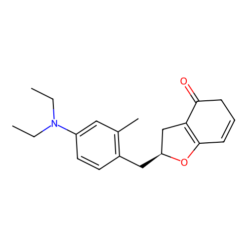 2-(4-(Diethylamino)-2-methylbenzylidene)-4-chromanone structure